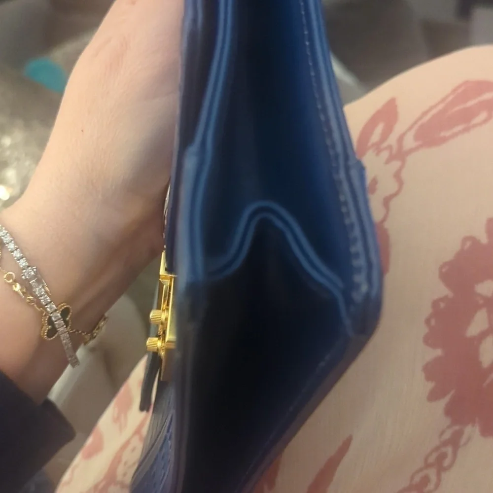 Versace Starburst Clutch Leather Gold Medusa .SALE PRICE.FINAL